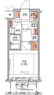 ハーモニーレジデンス池袋【7階】の間取り