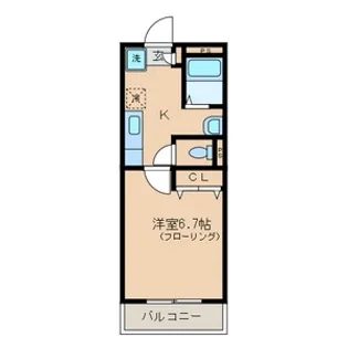 グランパルク駒場野【1階】の間取り