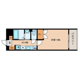 1Kの間取り画像