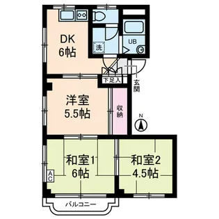 プランドール齊藤【2階】の間取り