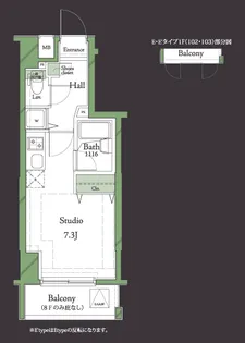 HF明大前レジデンス【0205号室】の間取り