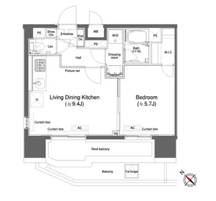 カスタリア大森Ⅱ【11階】の間取り