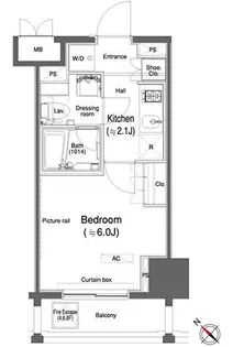 カスタリア大森Ⅱ【4階】の間取り