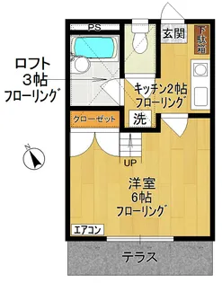 アイランドB【111号室号室】の間取り