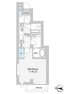 CLARICE都立大学【3階】の間取り
