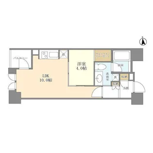シティハウス東京新橋【2階】の間取り