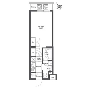 コンフォリア不動前【3階】の間取り