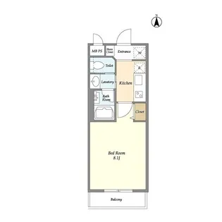 LIBR GRANT 都立大学【1階】の間取り