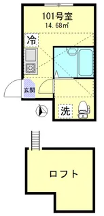 インベスト羽田II【1階】の間取り