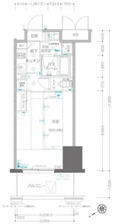 ZOOM川崎EAST【13階】の間取り