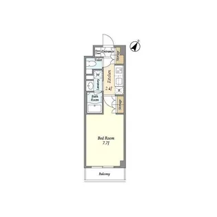 バウスステージ高田馬場【2階】の間取り