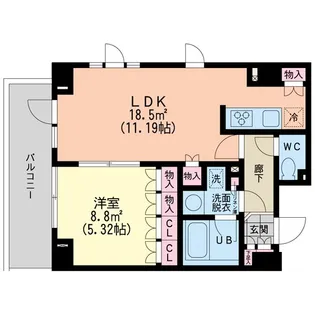 エスティメゾン新中野【3階】の間取り
