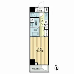 フレシア中目黒【4階】の間取り