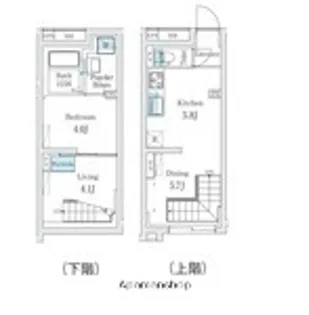 FIKA代々木上原【2階】の間取り