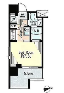 レジディア市谷薬王寺【5階】の間取り
