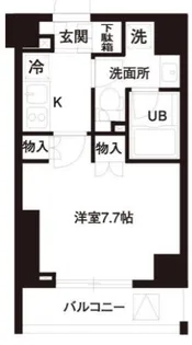 レジディア白金高輪【2階】の間取り