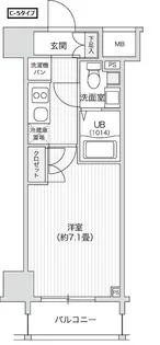 レジディア笹塚Ⅱ【3階】の間取り