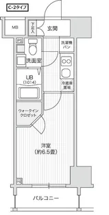 レジディア笹塚Ⅱ【5階】の間取り