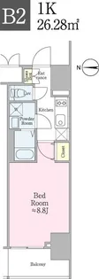 クロスレジデンス飯田橋【5階】の間取り