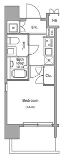 レジディア新宿御苑【6階】の間取り