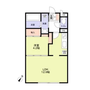 URBAN LUXE KAMINOGE【1階】の間取り