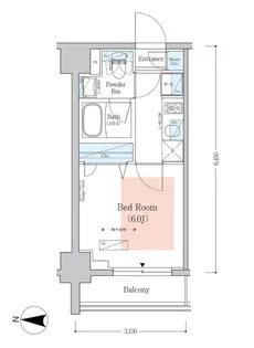 アーバネックス南品川Ⅱ【7階】の間取り