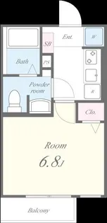 ベラフォレスタ上野毛【1階】の間取り