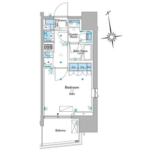 ルフォンプログレ品川大井【11階】の間取り