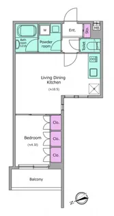ラクラス四谷【2階】の間取り