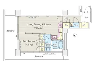 シャトレ信濃町【4階】の間取り