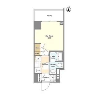 オーキッドレジデンス戸越公園【6階】の間取り