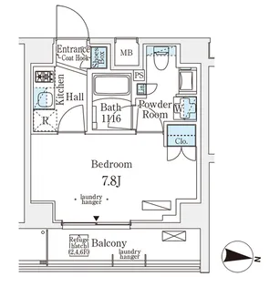 メゾン・クロイゾン【4階】の間取り