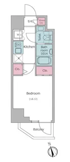 レジディア南品川プレイス【5階】の間取り