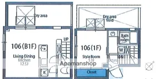 ミレドゥーエ下北沢Ⅰ【1階】の間取り