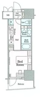 ロイジェントパークス四ツ谷【10階】の間取り