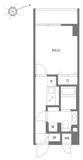 リュクス千歳船橋【7階】の間取り