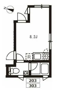 プロト大岡山【2階】の間取り