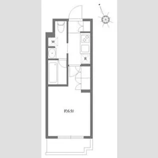 アジールコート東大井【2階】の間取り