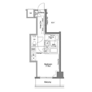 ザ・パークハビオSOHO祐天寺【6階】の間取り