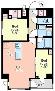 プライマル蒲田【15階】の間取り