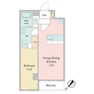 JMFレジデンス新横浜【10階】の間取り