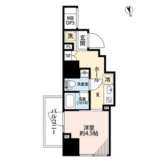 プレール・ドゥーク戸越銀座通り【12階】の間取り