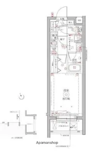 クレイシアIDZ祐天寺Ⅱ【1階】の間取り