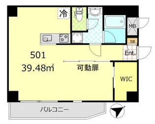 コージーコート西新宿【5階】の間取り