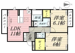 アルページュ大森 A棟【1階】の間取り