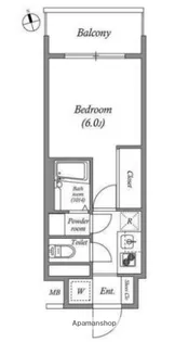 エスタート品川南大井【7階】の間取り