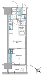 ルフォンプログレ西大井プレミア【13階】の間取り