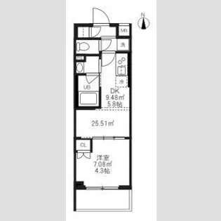 ハーモニーレジデンス蒲田アートヴィラ【3階】の間取り