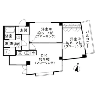 アヴァンス目黒【3階】の間取り