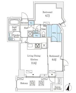 フルハウス飯田橋【2階】の間取り